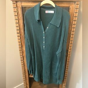 Free People Green Sweater Dress